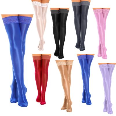 Women Pantyhose Lingerie Stockings Gift Tights Silicone Socks See-Through Silk
